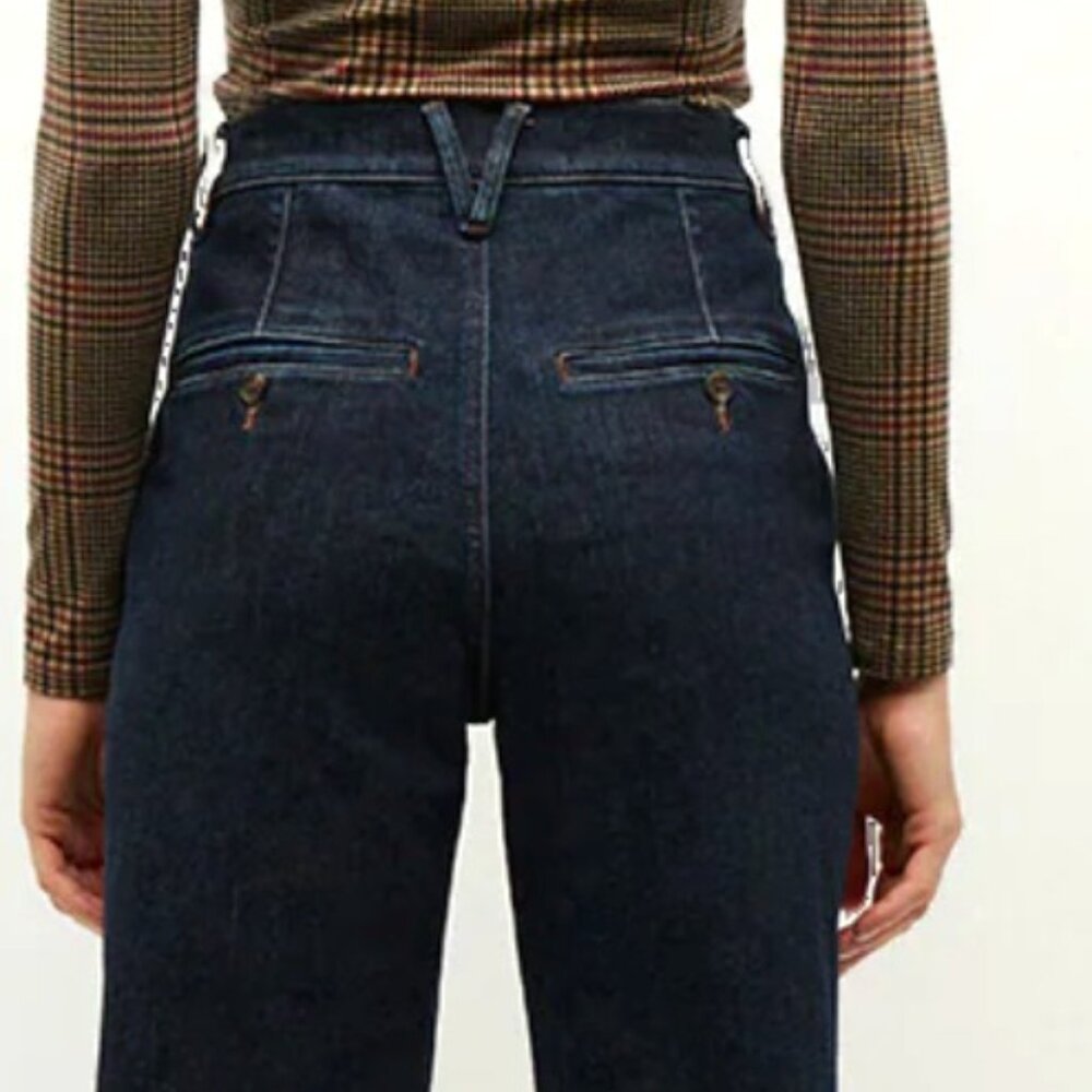 Veronica Beard Crosbie Trouser Jeans Size 24 (WORN ONCE) color Indigo